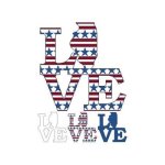 (image for) Patriotic State Love Map - Illinois